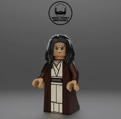 LEGO Star Wars BrickDaddy BDM Custom Crowned Counselor TPM Eeth Minifigure NEW