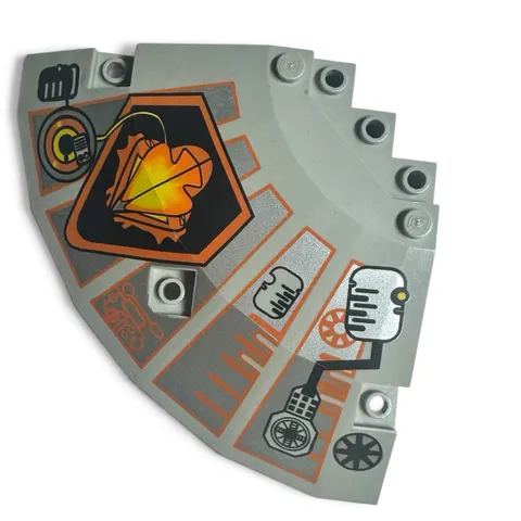 EGO UFO 30117pb05 Quarter Saucer Panel Light Gray Printed Vintage 1997