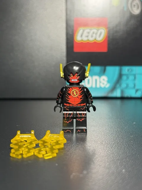 NEW DC Superheroes Black Flash With Speed Force Custom Lego Minifigure