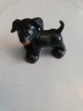 Lego Duplo Dog Puppy Black Brown Pet Animal Toy Figure