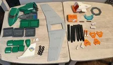 Lego City Sets 7734 & 7738 Cargo Plane Parts & Helicopter Parts only INCOMPLETE