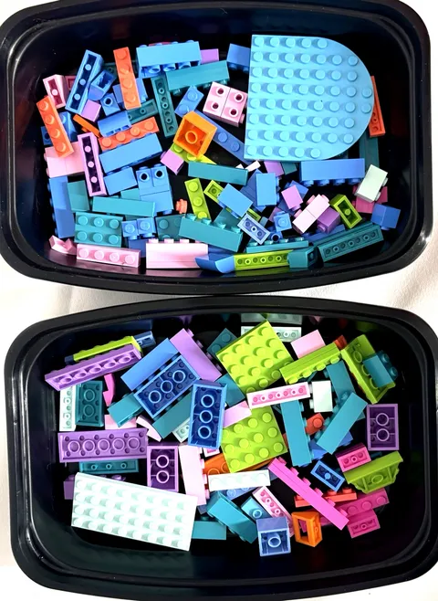 Lego Pastel Color Brick Lot Genuine Mixed Bulk Parts