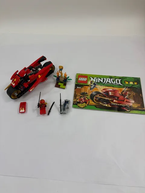 LEGO 9441 NINJAGO: Kai's Blade Cycle 95% Complete - No Box