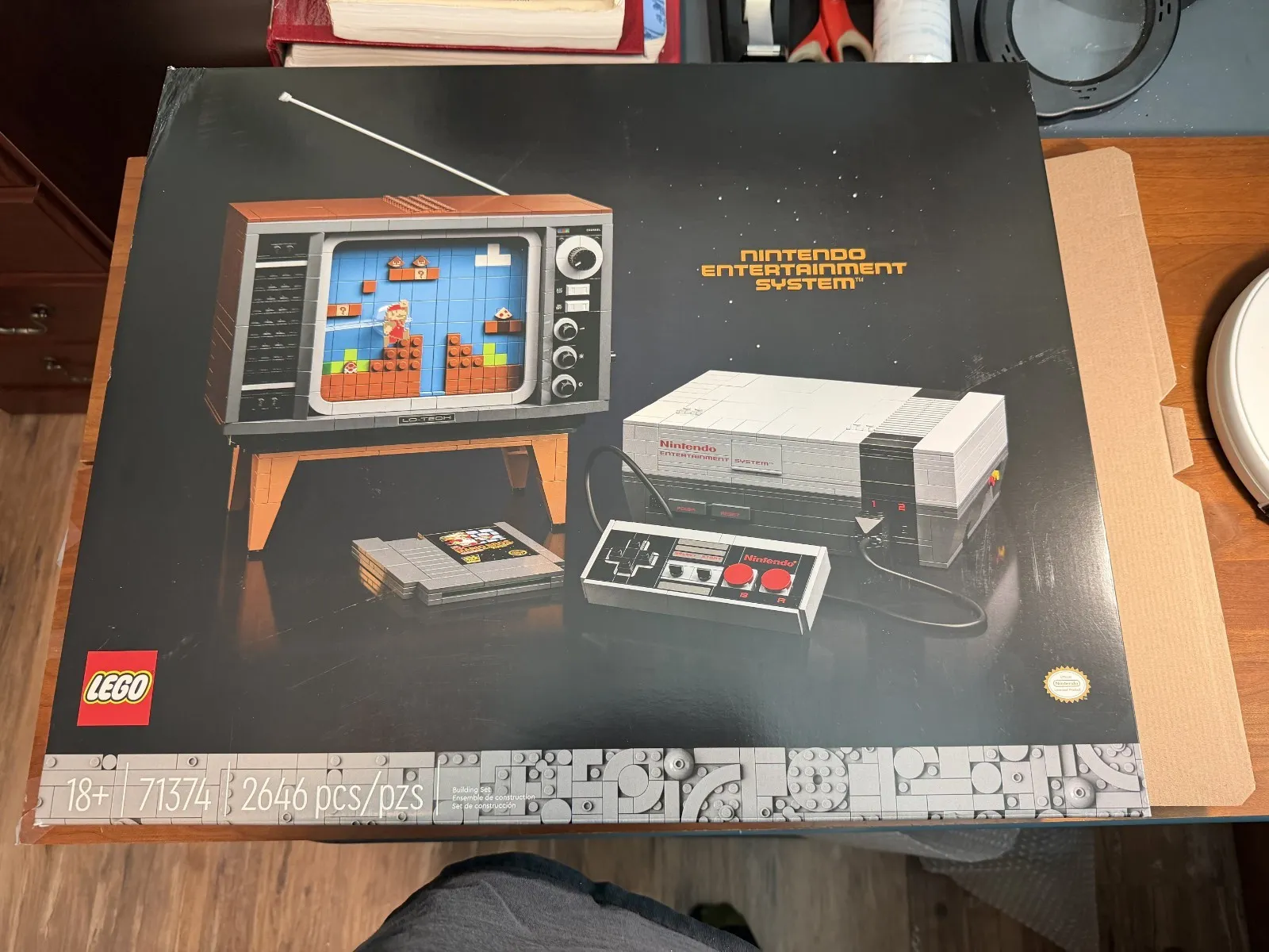 LEGO 71374 *** NINTENDO ENTERTAINMENT SYSTEM EMPTY BOX *** NO MANUAL
