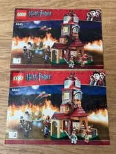 LEGO 4840 HARRY POTTER THE BURROW 2 INSTRUCTION BOOKLETS MANUALS ONLY
