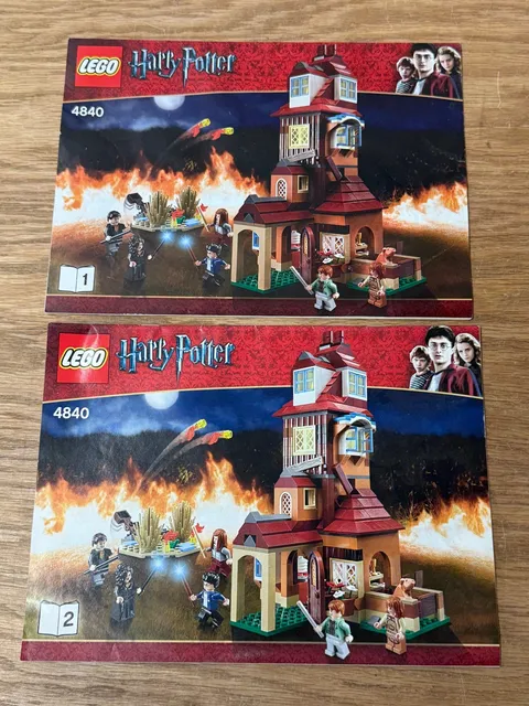 LEGO 4840 HARRY POTTER THE BURROW 2 INSTRUCTION BOOKLETS MANUALS ONLY
