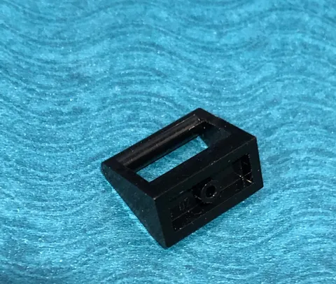LEGO PART 2432 TILE SPECIAL 1 x 2 WITH HANDLE (BLACK)
