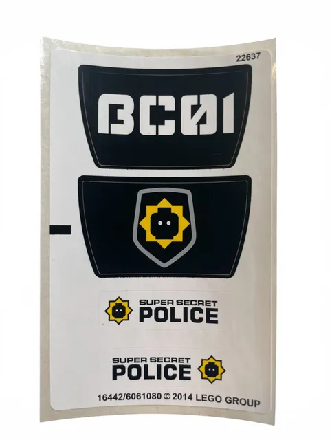 NEW LEGO | Sticker Sheet for Set 70802 The Lego Movie Bad Cop's Pursuit