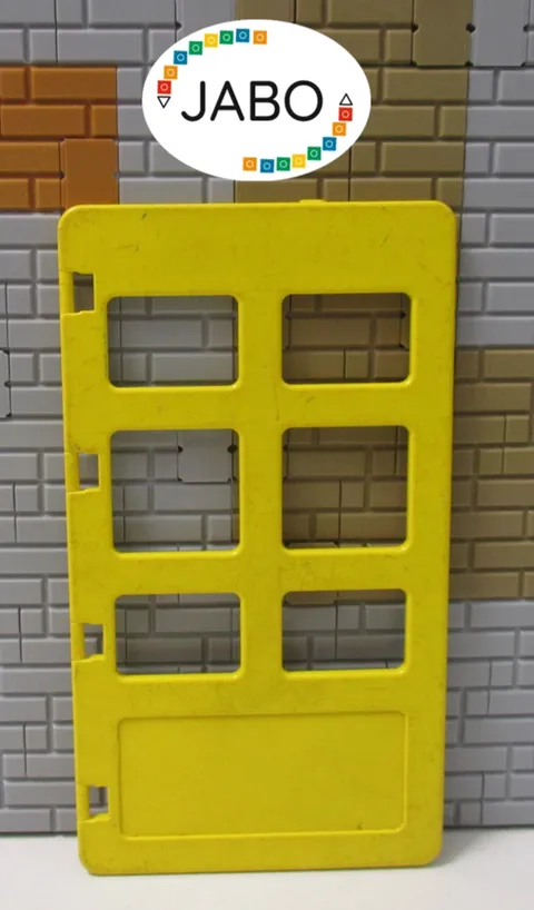 P14/8/5) LEGO Duplo Gate / Door Leaf Yellow House Farm Barn Fire Garage