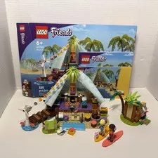 Lego Friends 41700 Beach Glamping With Box & Instruction Booklets