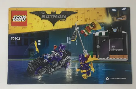 Lego 70902 Catwoman Catcycle Chase Instruction Manual Book Only - No Bricks
