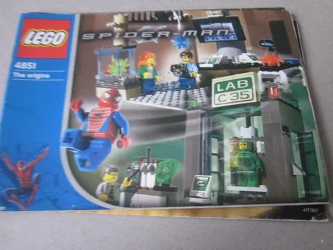 Lego Building Instructions Instruction 4851 Spiderman "The Origins"