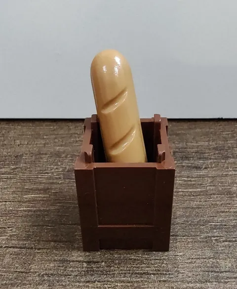 LEGO Container Crate With French Baguette FOOD