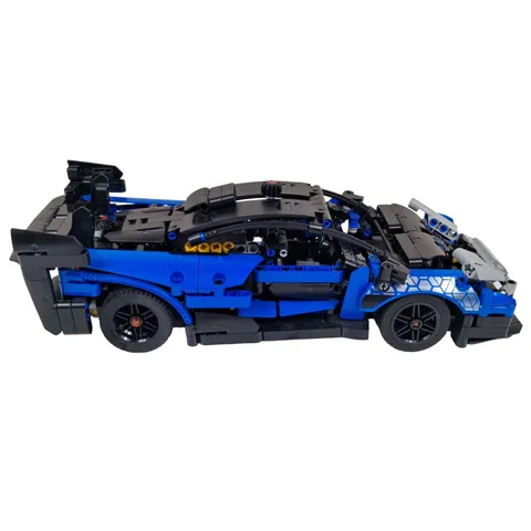LEGO Technic McLaren Senna GTR 42123 Blue Race Car Supercar BUILT ASSEMBLED