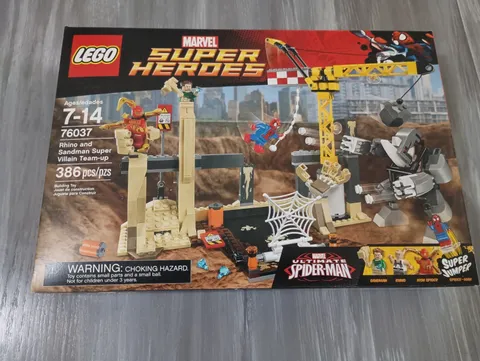 Lego Super Heroes #76037 Rhino and Sandman Super Villain Team-Up MISB 386 pcs!