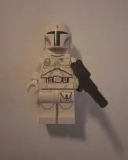 LEGO Star Wars: White Prototype Boba Fett Minifigure w/ blaster & jetpack