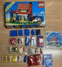 Vintage Lego 6372 Town House with Outer Box and Instructions_