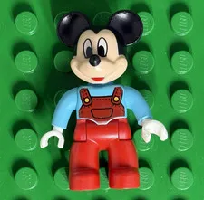 Lego Duplo Figure Mickey Mouse Clubhouse Workshop Red Overalls in 10829