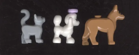 LEGO Friends Animal Dog Cat Minifigures Lot of 3