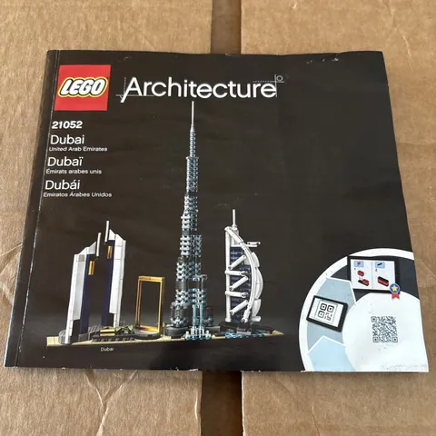 Lego Architecture Dubai 21052 Instruction Manual .. Book Only
