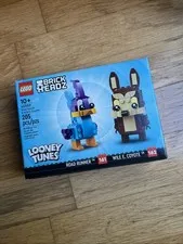 Lego Looney Tunes ROAD RUNNER & WILE E COYOTE brickheadz brick headz 40559