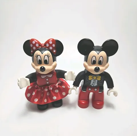 LEGO Disney Mickey Mouse & Minnie Mouse Minifigures with Fabric Skirt