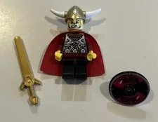 Lego Viking Warrior King Minifigure - 7019 Castle Kingdoms