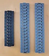 LEGO Technic Two Pin Holes Parts Tank Track Grey/Black Lot Of (46) Pieces #57518