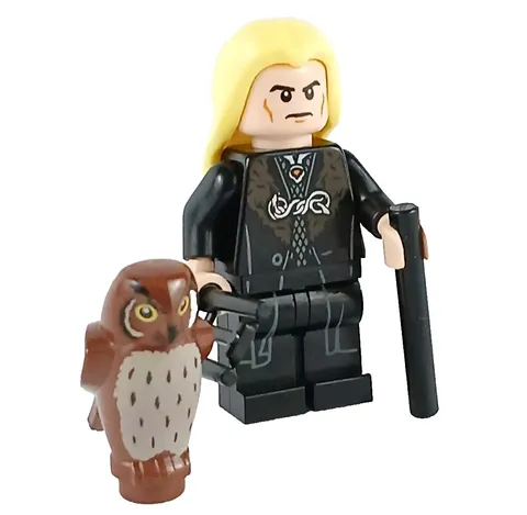 LEGO® Harry Potter LUCIUS MALFOY with Owl, Wand, and Cane Minifigure™ Set HP255