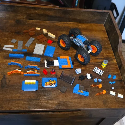 ​LEGO City Monster Truck 60180 Replacement Parts Lot Wheels Chassis Stickered...
