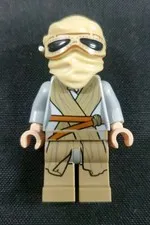 LEGO Star Wars Rey Light Bluish Gray Tied Robe (sw0866) with Mask Minifigure 