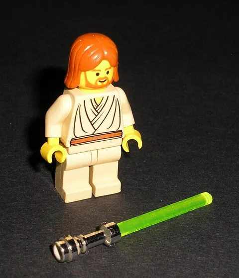 Lego Star Wars OBI-WAN KENOBI Young w/ Dark Orange Hair Minifigure 7133 *Minty*