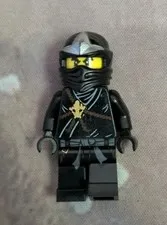 Lego Ninjago The Golden Weapons Cole Minifigure njo0006 Rare Retired