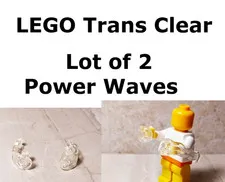 LEGO Power Waves Energy Clear Translucent Lot of 2 Throw Your Power Spell TWICE