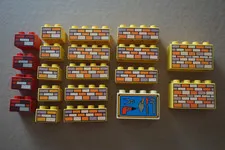 Lego DUPLO BOB THE BUILDER Replacement Pieces Printed Bricks  Lot