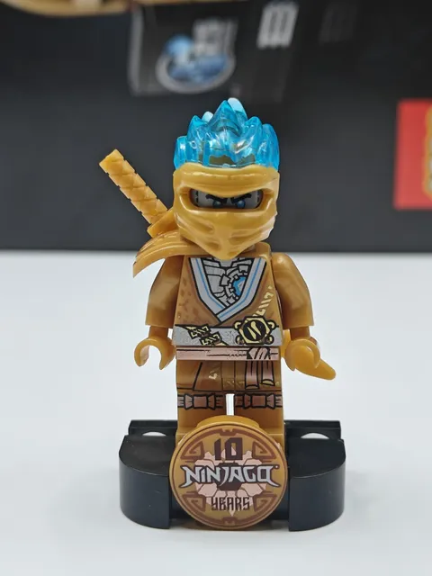 NEW Ninjago Zane - 10th Anniversary Golden Ninja Custom Lego Minifigure 71739