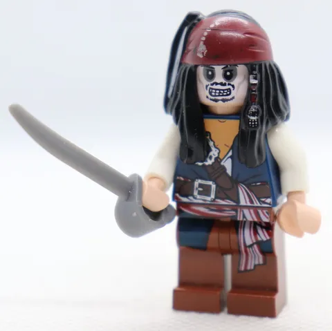 Captain Jack Sparrow Skeleton 4181 POC Pirates Caribbean LEGO® MiniFigure