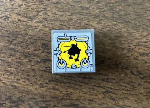 LEGO Star Wars - 11203pb029 Tile 2 x 2 Inverted with AT-AP Silhouette (Sticker)
