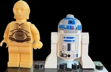 LEGO Star Wars Minifigure C-3PO &Pearl Light Gold & R2D2. P05