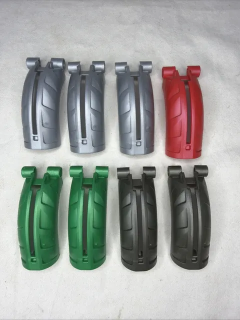 Lego Bionicle 44140 Rahkshi Back Cover with Groove Lot Of 8 Gray Red Green