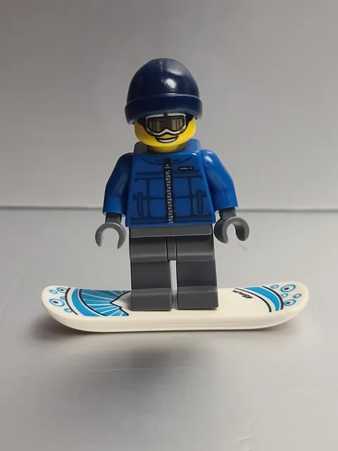 LEGO Minifigures Series 5 Snowboarder Guy col05-16 Complete w/ Stand Accessories