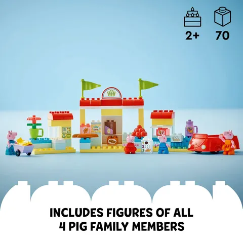 LEGO DUPLO Peppa Pig Supermarket Playset 10434 for Toddlers