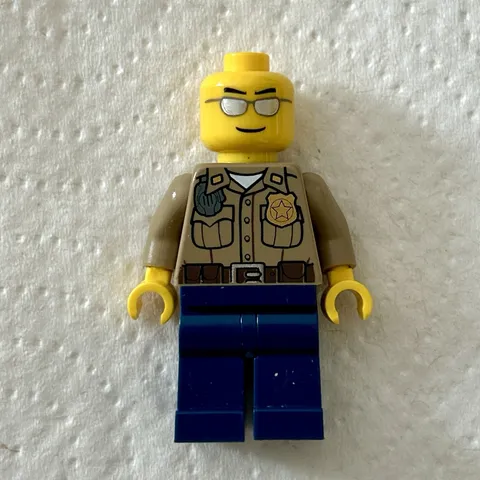 2012 Lego Forest Police Officer Minifigure Cty0276 City Police Pursuit 4437