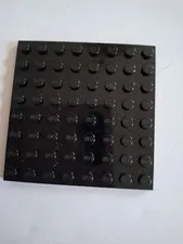 No 436.  1x Lego plate 8x8.  41539. Black