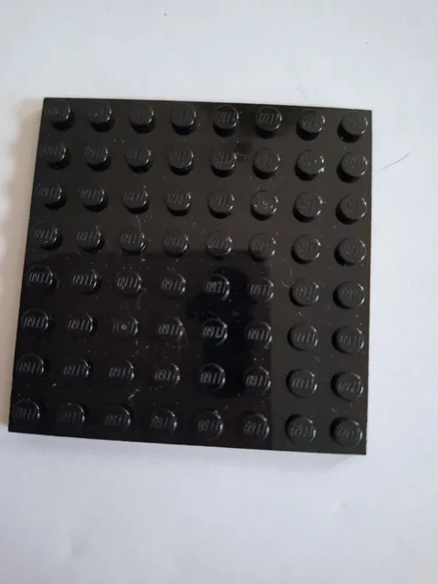 No 436.  1x Lego plate 8x8.  41539. Black
