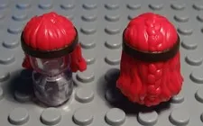 Lego Figure Accessories Hair Red for Woman