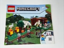 Lego Minecraft 21159 The Pillager Outpost Instruction Manual Booklet Only