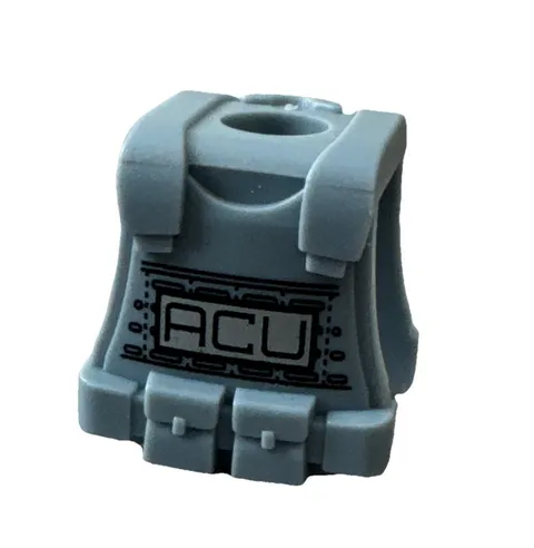 LEGO Jurassic World - Minifig, Vest Body Armor with 'ACU' Pattern - Sand Blue