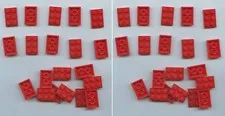 LEGO x 40 Red Plate 2 x 3 3021
