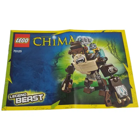 Lego 70125 CHIMA Gorilla Legend Beast INSTRUCTION MANUAL ONLY 2013 Retired 8+ Gd
